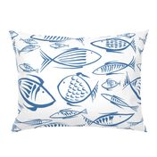 fishes white navy  