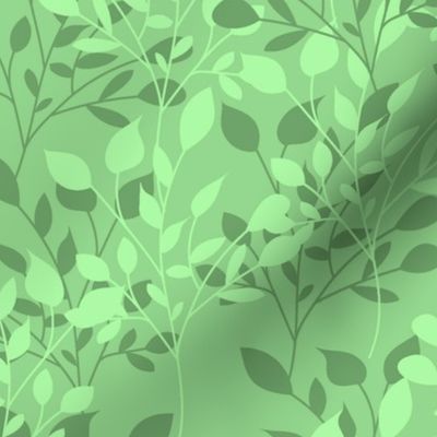 Green leaves pattern