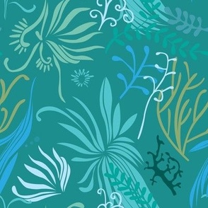 Aqua pattern collabrative | seaweed 1