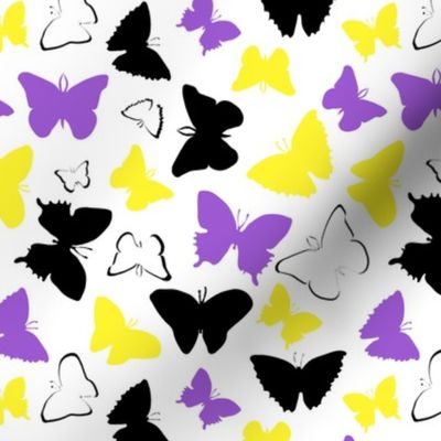 Non Binary Pride butterflies