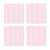 Kitchener stitch grafting cheat sheet-pink on pink