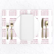 Kitchener stitch grafting cheat sheet-red on white 4"x4"