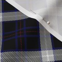 Black, Blue and White Plaid