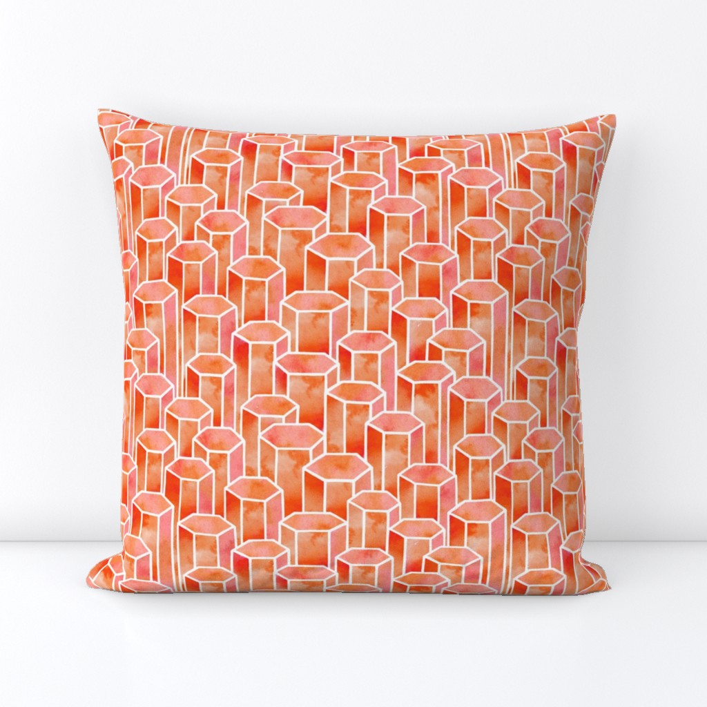 Orange Hexagonal