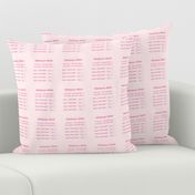 Kitchener stitch grafting cheat sheet-pink on pink