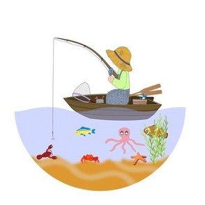 Fishing from boat