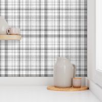 Grey Linen Plaid