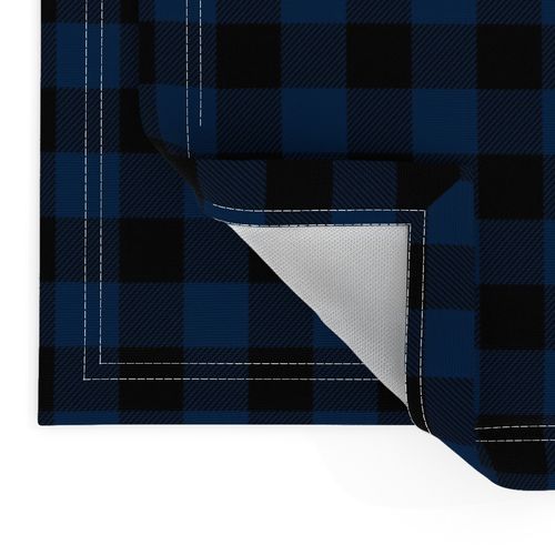 Love you to the mountains and Back //Navy Buffalo Plaid - 2 Yard Layout