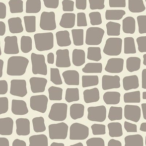 africa africa giraffe print - taupe