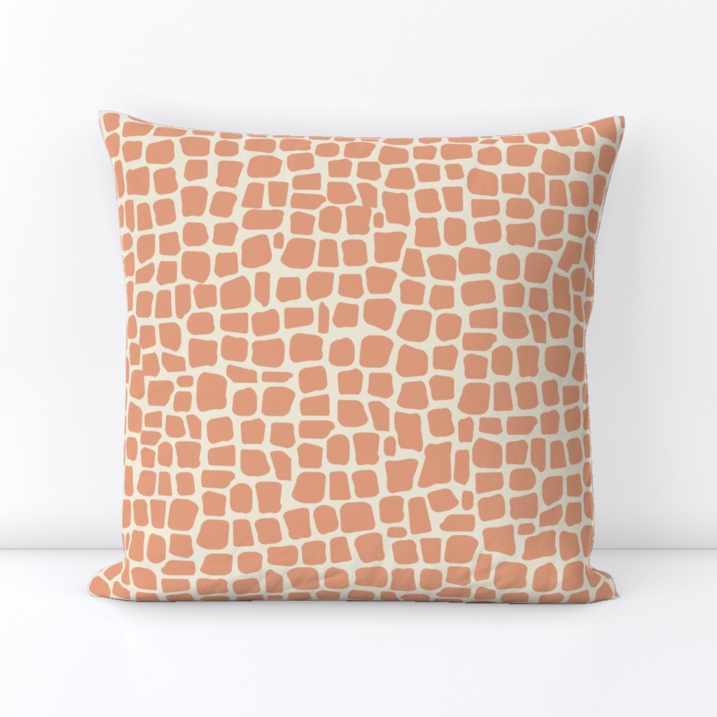 africa africa giraffe print - peach