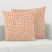 africa africa giraffe print - peach