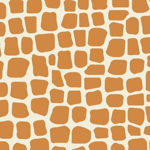 africa africa giraffe print - orange