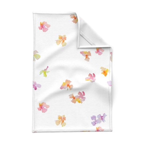 Falling Petals-white background