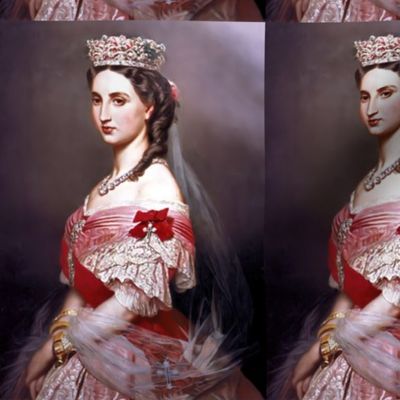 queens princesses crowns tiaras white red pink gowns bridal bride tiaras bows baroque victorian wedding marriage coronation beauty royal roses crucifixes crosses order ringlets diamond necklaces empresses ballgowns rococo royal portraits beautiful lady wo