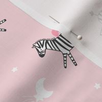 Zebra - Never stop dreaming - pink