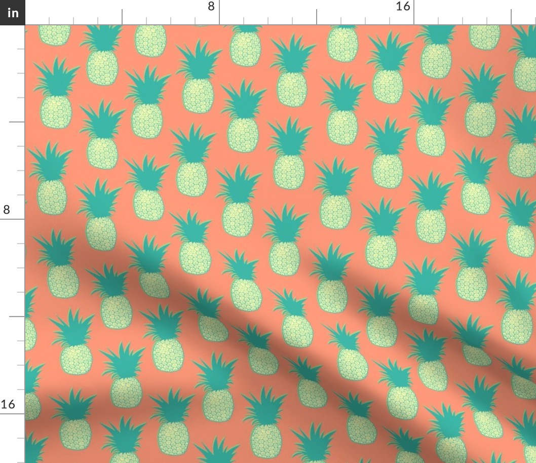 Pineapples (Persimmon orange)