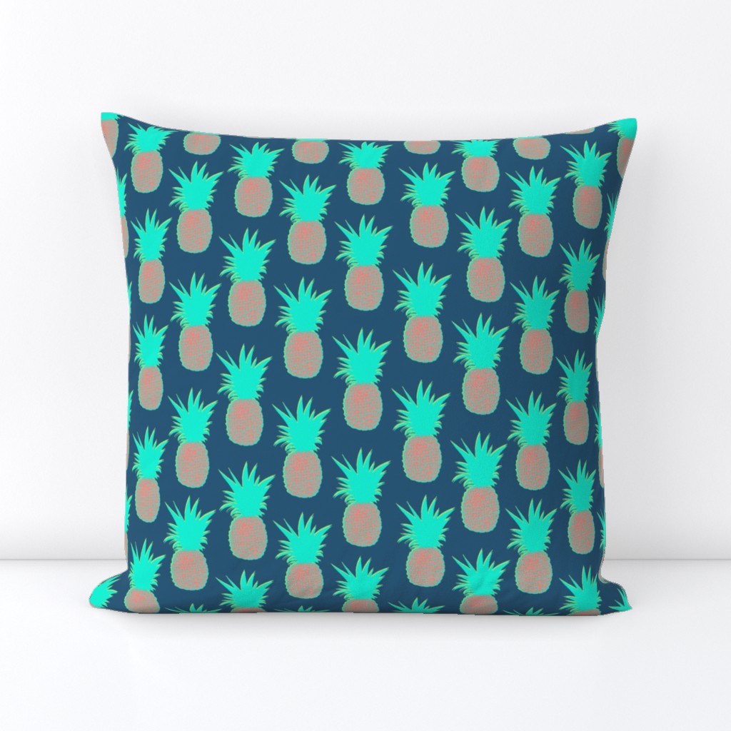 Pineapples (Prussian Blue)