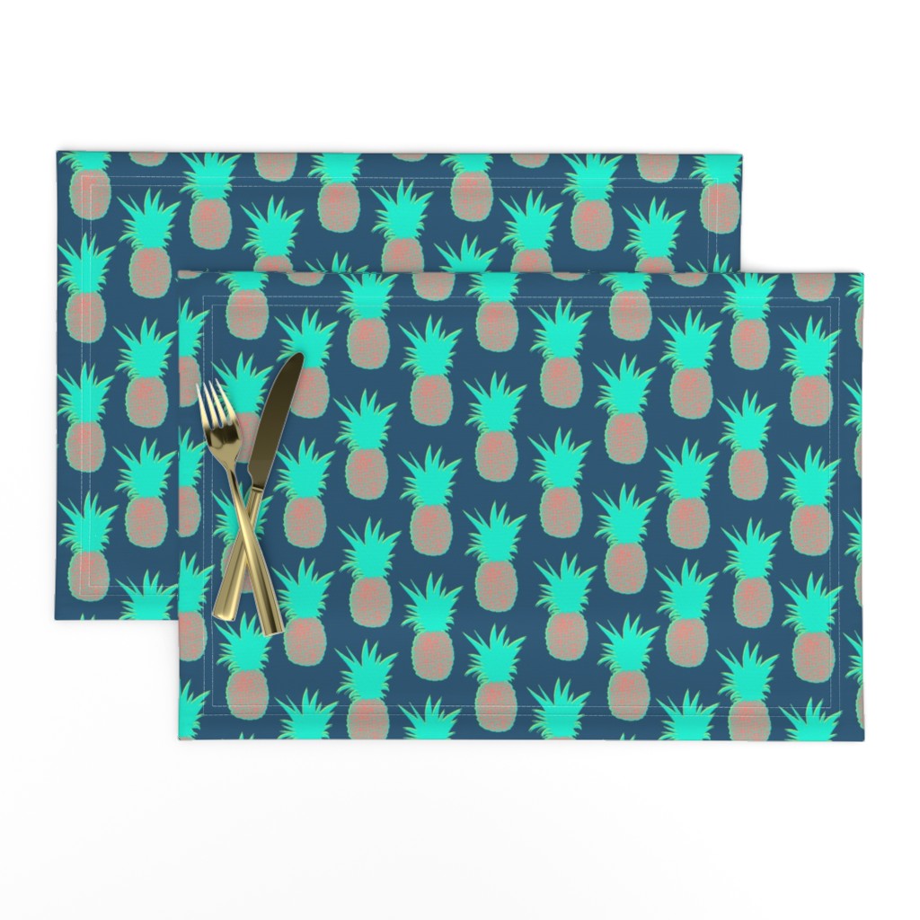 Pineapples (Prussian Blue)