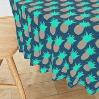 Pineapples (Prussian Blue)