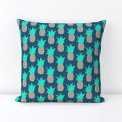 Pineapples (Prussian Blue)