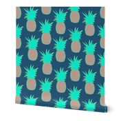 Pineapples (Prussian Blue)