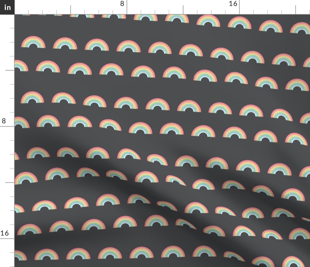 rainbow fabric cute nursery kids decor dark