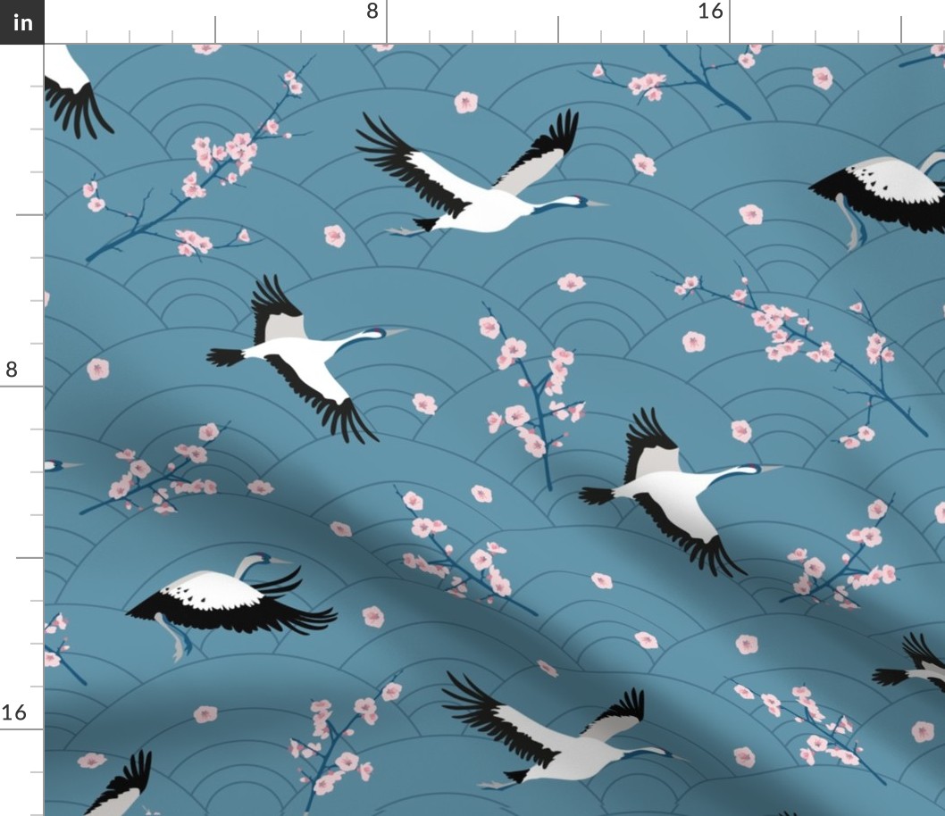 SpringCranes_bluegrey2