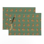 french mastiff simple dog breed fabric green