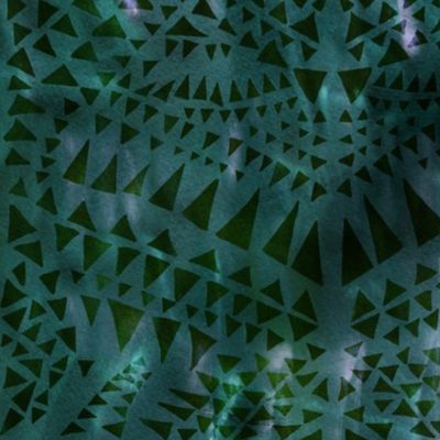 triangle tribal dark green