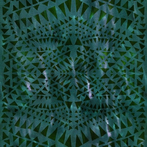triangle tribal dark green