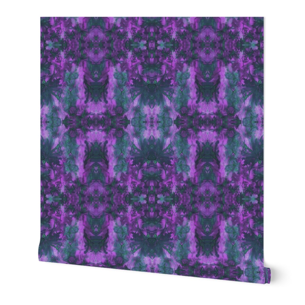 Black Magic Dream Butterfly Kaleidascope - Aqua and Purple