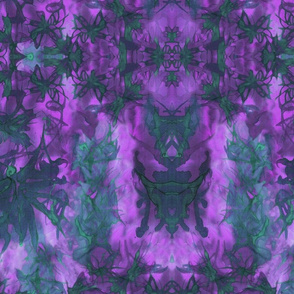 Black Magic Dream Butterfly Kaleidascope - Aqua and Purple
