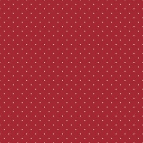 ★ VINTAGE POLKA DOTS ★ Garnet Red, Small Scale / Collection : Swallows & Polka Dots – Rockabilly Prints