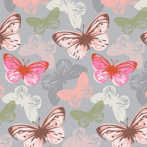 butterfly flutter pink