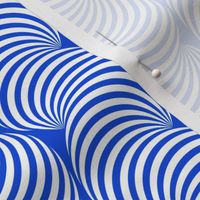 Striped Pipe Optical Illusion (Two-Way) - Blue