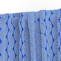 Striped Pipe Optical Illusion (Two-Way) - Blue