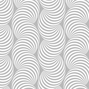 Striped Pipe Optical Illusion (Two-Way) - Gray