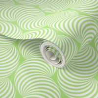 Striped Pipe Optical Illusion (Two-Way) - Light Green