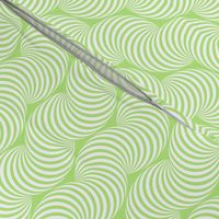 Striped Pipe Optical Illusion (Two-Way) - Light Green