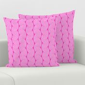 Striped Pipe Optical Illusion (Two-Way) - Magenta