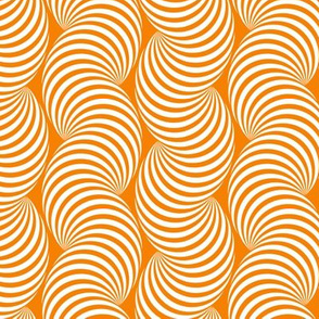 Striped Pipe Optical Illusion (Two-Way) - Orange