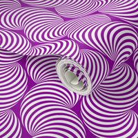 Striped Pipe Optical Illusion (Two-Way) - Violet