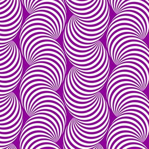 Striped Pipe Optical Illusion (Two-Way) - Violet