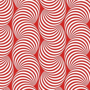 Striped Pipe Optical Illusion (Two-Way) - Red