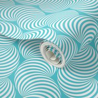 Striped Pipe Optical Illusion (Two-Way) - Turquoise