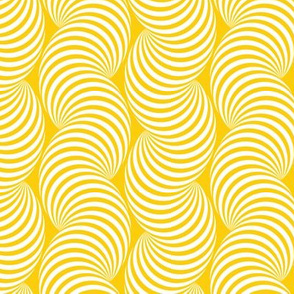 Striped Pipe Optical Illusion (Two-Way) - Yellow