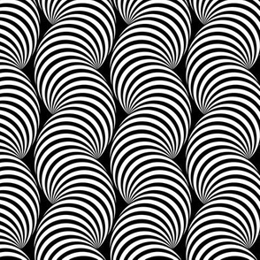 Striped Pipe Optical Illusion (One Way) - Black