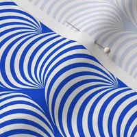 Striped Pipe Optical Illusion (One Way) - Blue