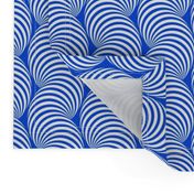 Striped Pipe Optical Illusion (One Way) - Blue