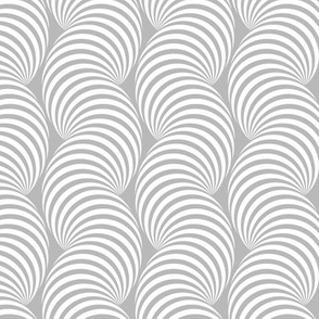 Striped Pipe Optical Illusion (One Way) - Gray